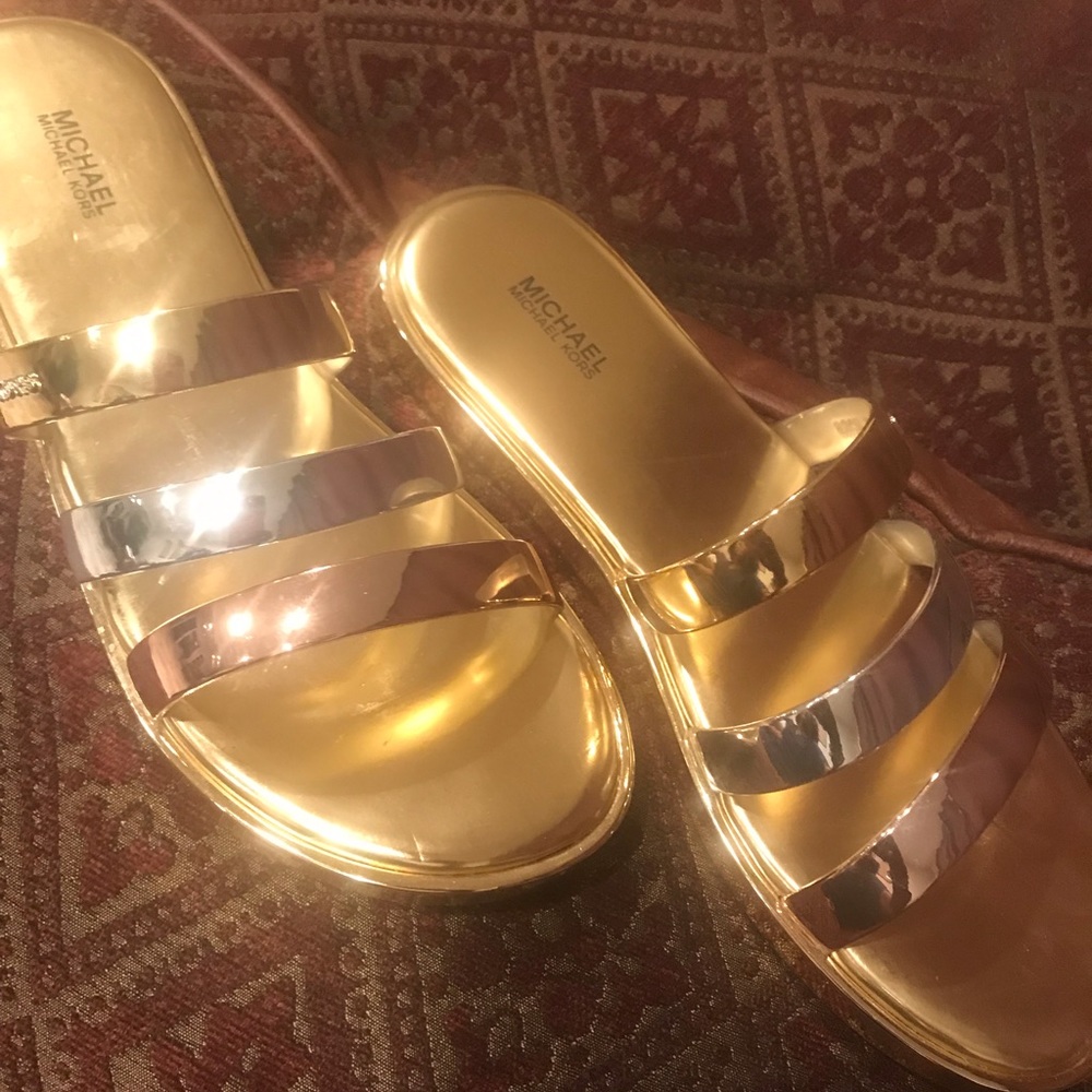 Michael Kors tri color sandals